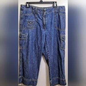 NWOT Jones New York Denim Cargo Jeans